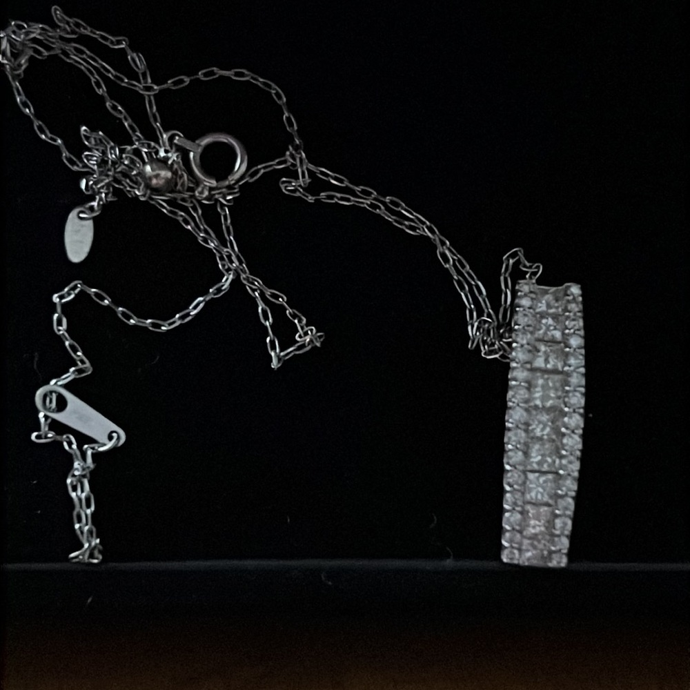 Authentic Platinum Diamond necklace  Diamond 1.00ct